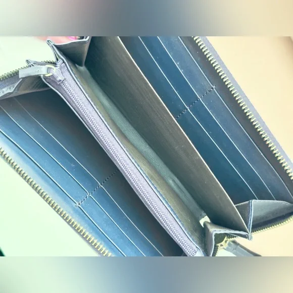 Gucci Marmont Denim Floral Zippy Wallet - Picture 9 of 14